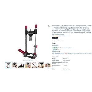Milescraft DrillMate Portable Drill Guide - Drill Guide Attachment - MPN 1318
